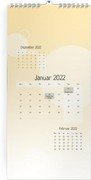 3-Monatskalender Formenglück - Weiß (297 x 630 3-Monats-Kalender 12-Seitig)